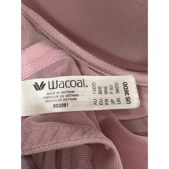 Wacoal 853281 Side Smoothing Contour Bra Pink US 36DD - Picture 4 of 6